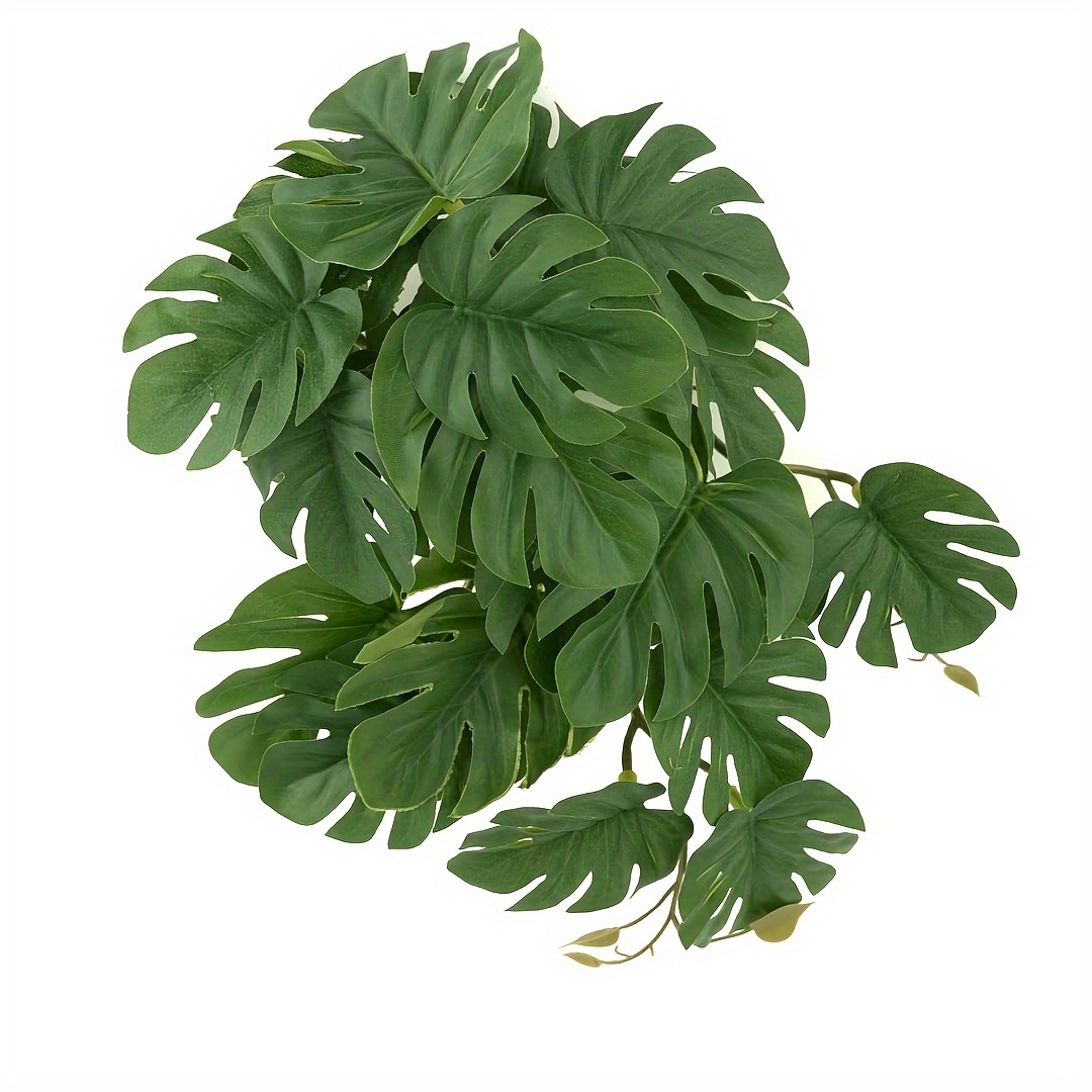 Monstera Adansonii - Reptilien-Pflanzen für Terrarium Künstliche Hängepflanzen Gefälschte