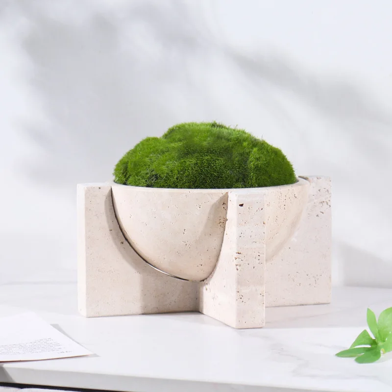 Natürliche Marmor-Blumentöpfe  – Aloe Vera Pot Bewertung und Preis