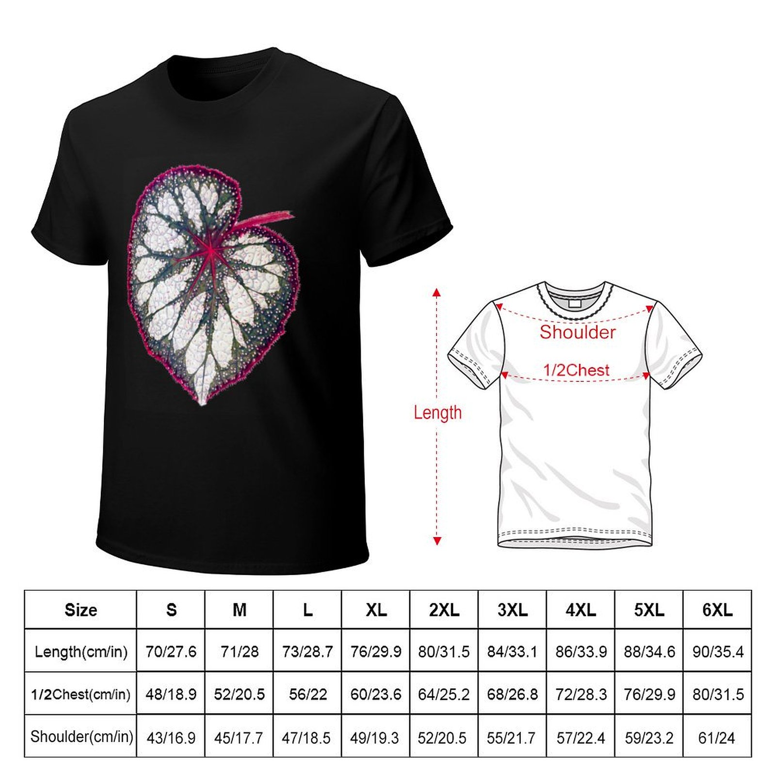 Begonia rex T-Shirt Weiches St – Begonia Rex Bewertung und Preis