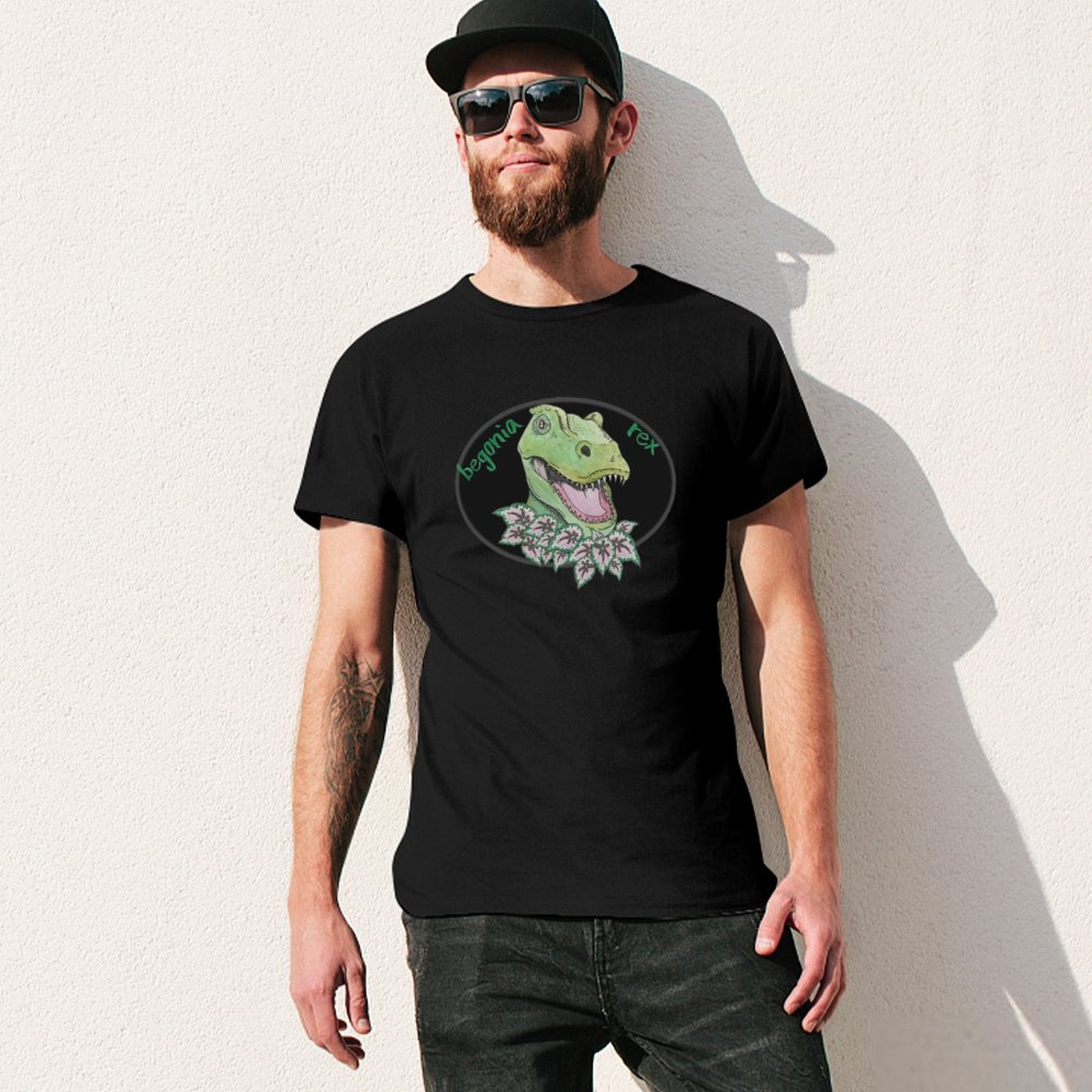 T-Rex-Begonie-T-Shirt, lässige – Begonia Rex Bewertung und Preis